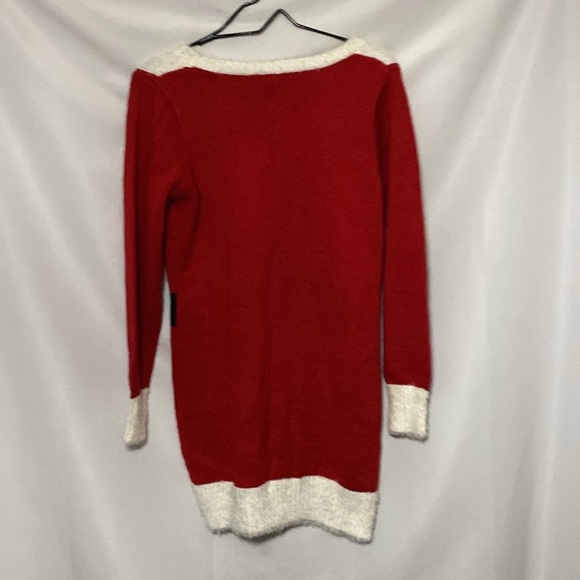 United States Sweaters Holiday women’s smallRed and White Knit Santa Sweater - Picture 8 of 8